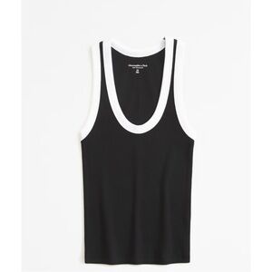 Hollister Women’s Small Black and White Tank Top